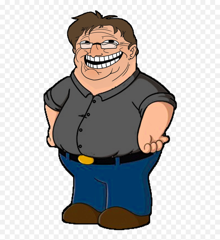 Peter Griffin Png - Cartoon Gabe Newell,Gaben Png