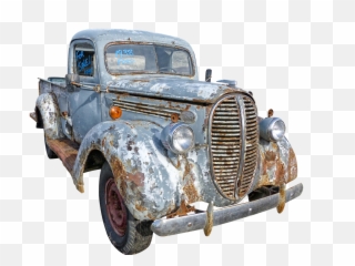 Old Car Isolated Rusted - Broken Png