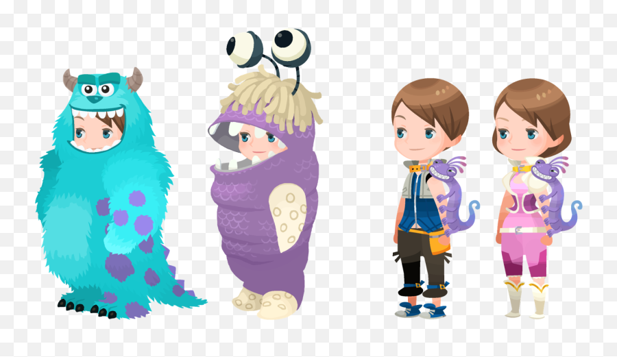 Sulley Boo Boards - Kingdom Hearts Union X Avatar Outfits Png,Boo Png