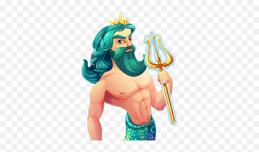 Gold Of Poseidon - Red Rake Gaming U003e Games U003e Video Bingos Animated Picture Of Poseidon Png,Poseidon Png