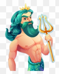 Gold Of Poseidon - Red Rake Gaming U003e Games U003e Video Bingos Animated Picture Of Poseidon Png,Poseidon Png