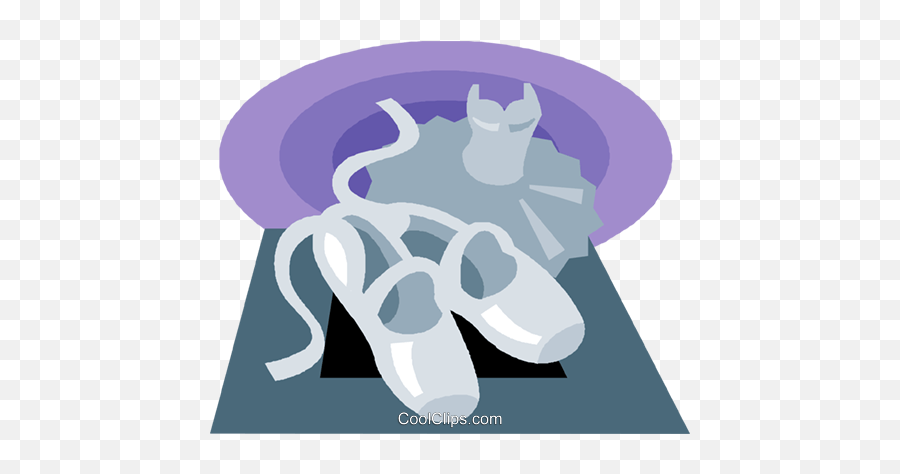 Ballerina Shoes And Dress Royalty Free Vector Clip Art - Illustration Png,Ballerina Shoes Png