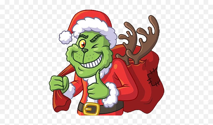 Mr - Santa Claus Sticker Png,Grinch Png