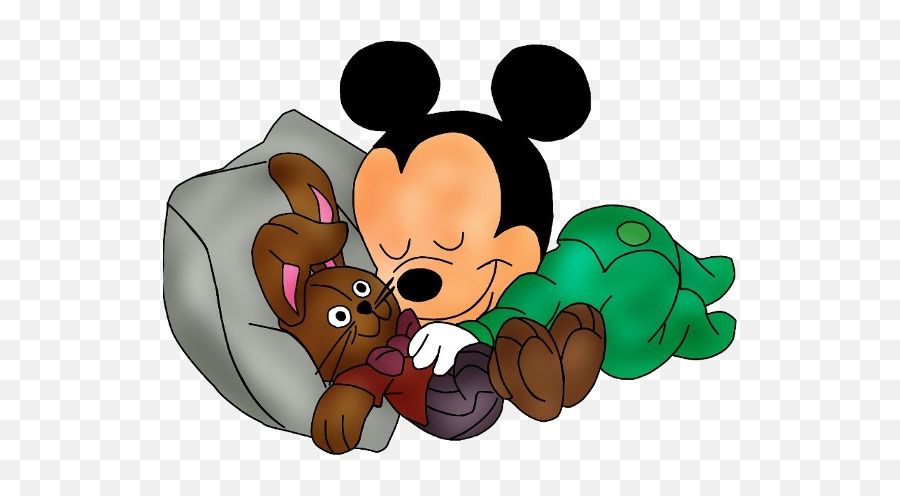 Baby Mickey Mouse Sleeping - Mickey Mouse Sleeping Clipart Mickey Mouse Sleeping Clipart Png,Baby Mickey Png