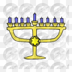 Menorah Picture For Classroom Therapy Use - Great Menorah Clip Art Png,Menorah Png