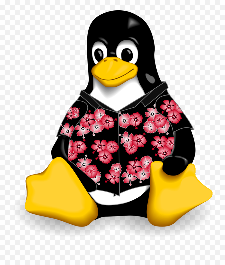 Casualtuxpng Casual Tux Casualtux - Hibiscuspng Linux Logo Png,Hawaiian Png