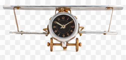 Biplane Table Clock - Biplane Table Clock Pendulux Png,Biplane Png