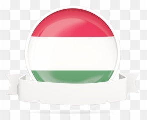 Flag With Empty Ribbon Illustration Of Hungary - Hard png