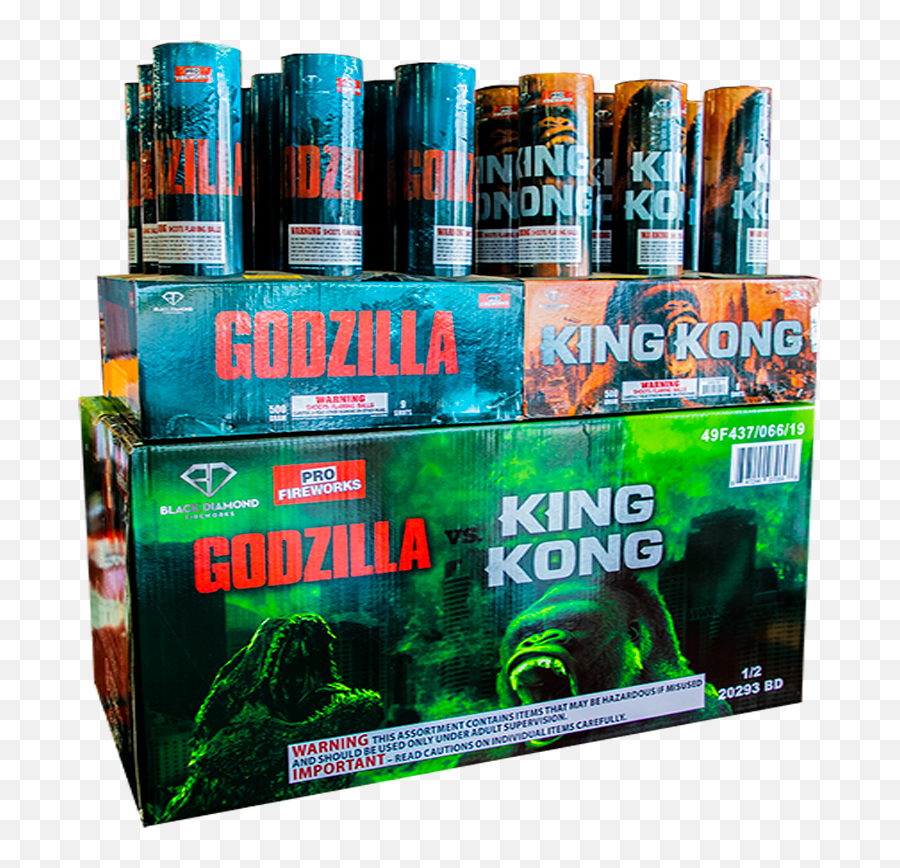 Black Diamond Fireworks U0026 Pro - Godzilla Vs Kong Godzilla Vs Kong Case Png,Godzilla Png