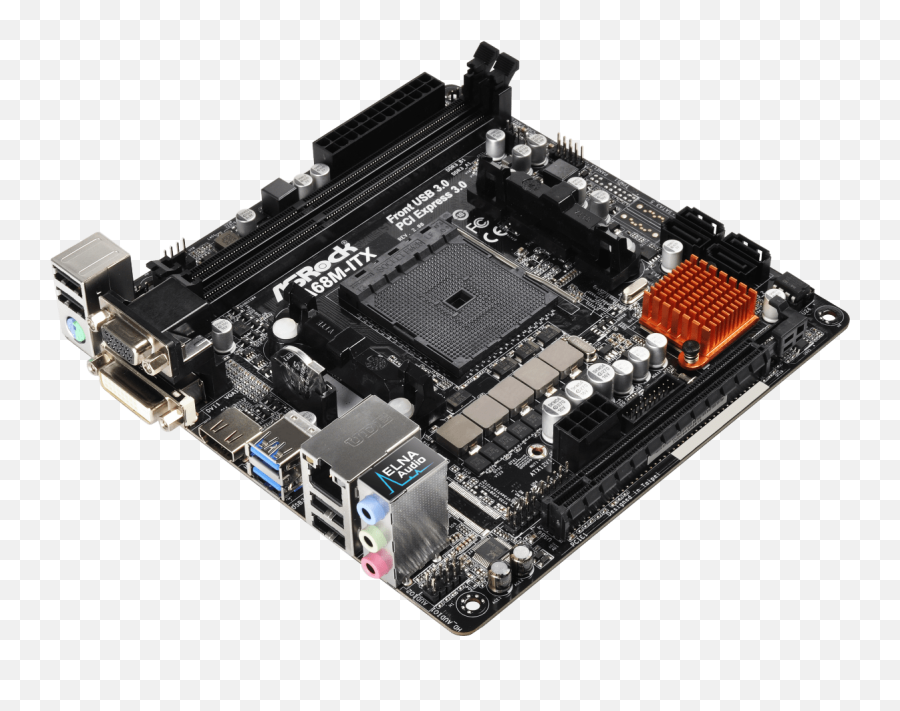 Asrock Motherboard Motherboards A68mitx R20 Mini - Itx Ddr3 Motherboard Mini Png,Motherboard Png