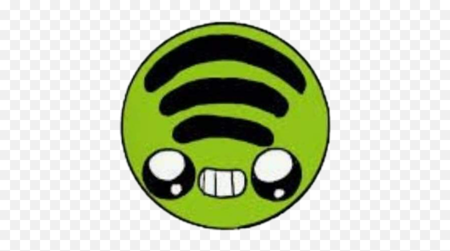 Spotify Green Cute Kawaii Sticker By Mariaandraa - Dessin Kawaii Wi Fi Png,Spotify Logo Transparent Background