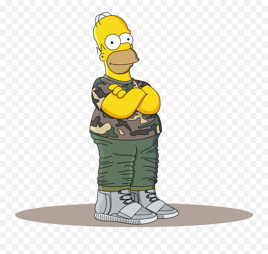 Homer Simpson In The Adidas Yeezy Boost - Homer Simpson Hypebeast Png,Homer Png
