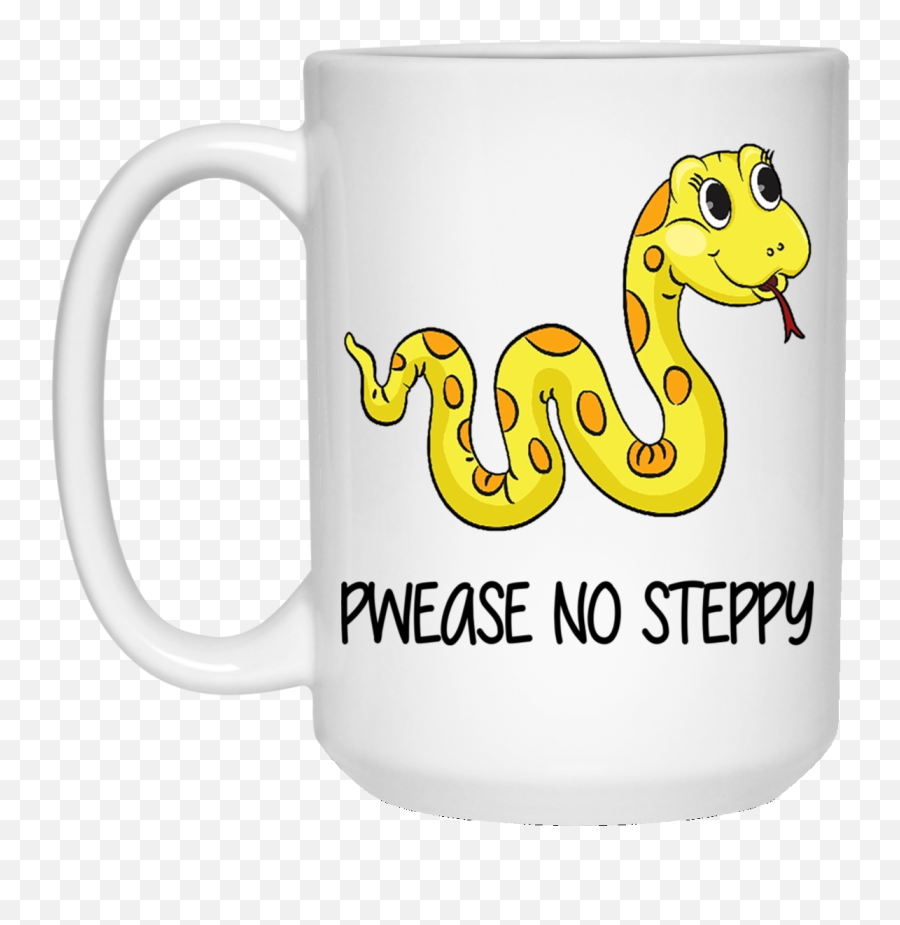 Pwease No Steppy Mug - Cute Cartoon Snake Images Cartoon Png,Gnome Child Png