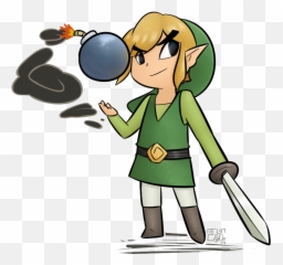 Download Toon Link - Toon Link Bomb Png Image With No Link With Bomb,Toon Link Png