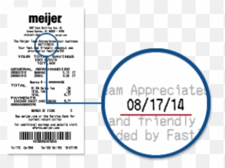Self Remediation - Receipt Number On A Meijer Receipt Png,Meijer Logo Png