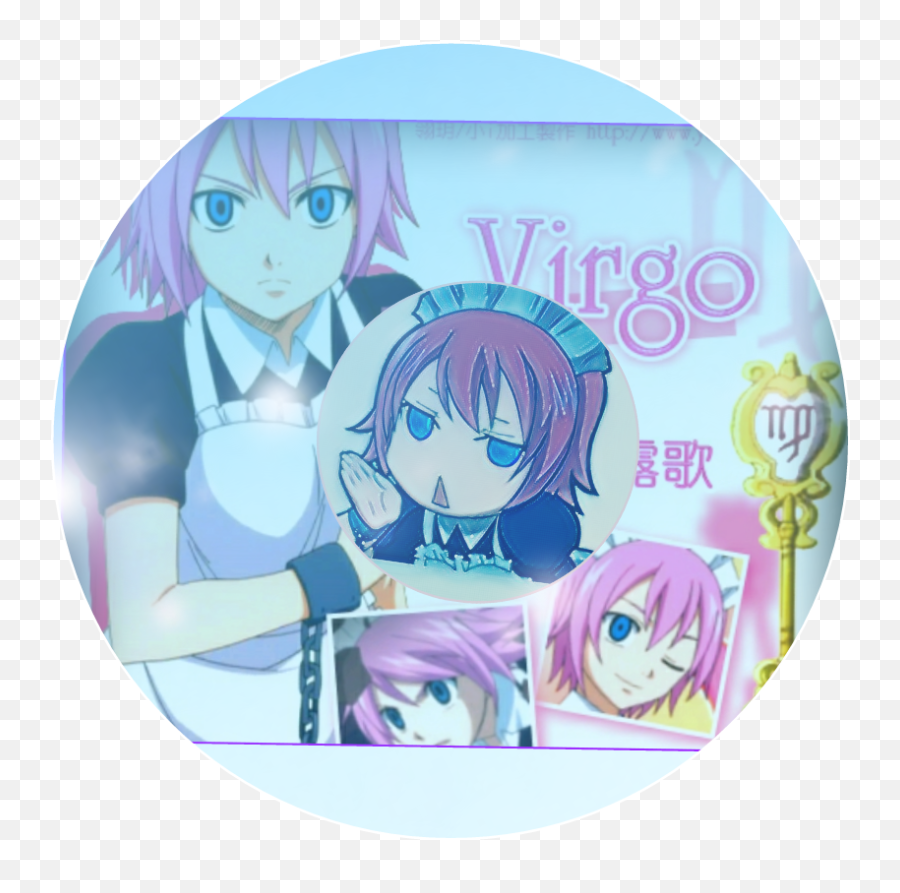 Work Icon Virgo Zodiac Sticker By Miss Psycho - Fairy Tail Png,Work Icon Blue