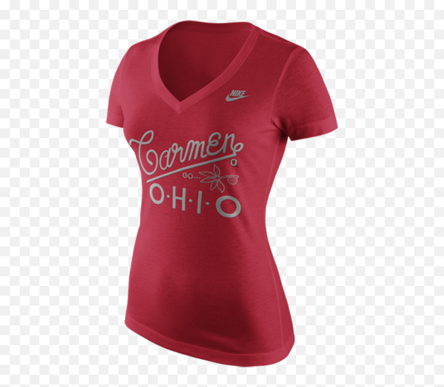 Nike Ohio State Buckeyes Womens Red - Short Sleeve Png,Nike Football Icon Ohio State
