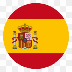 World Health Sign - Spain Flag Round Png