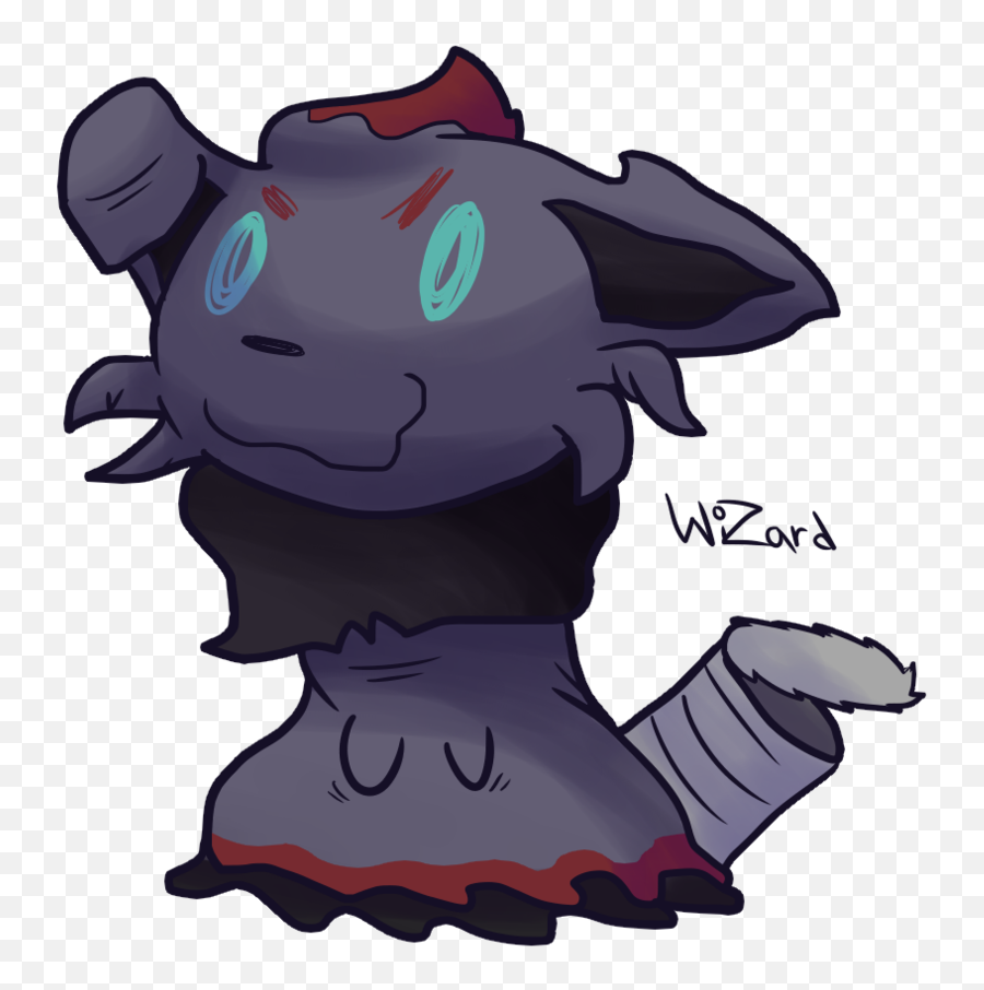 Evil Wizard Png - Pokemon Zorua Art,Mimikyu Png