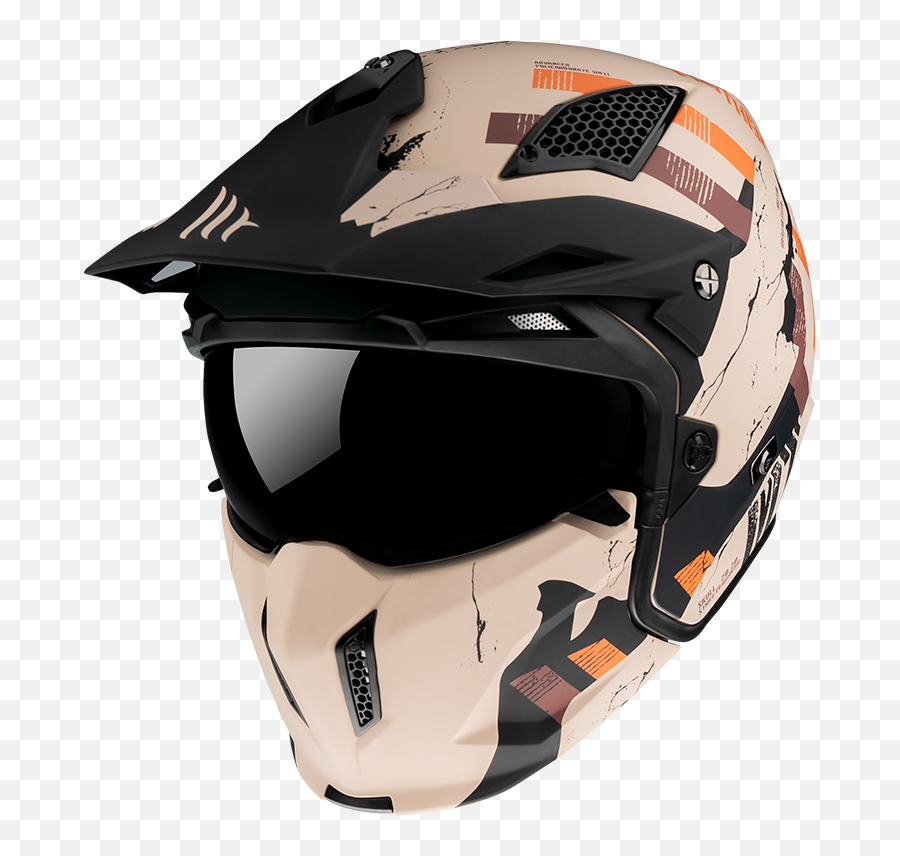 Mt Streetfighter Sv Skull 2020 A14 Matt Orange Ebay - Mt Streetfighter Helmet Png,Icon Hayabusa Helmet