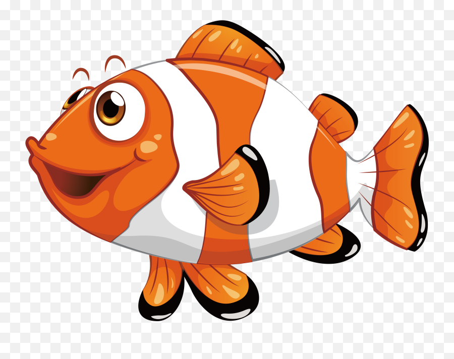 Clown Fish Clipart Png Transparent - Fish Clipart,Fish Clipart Transparent