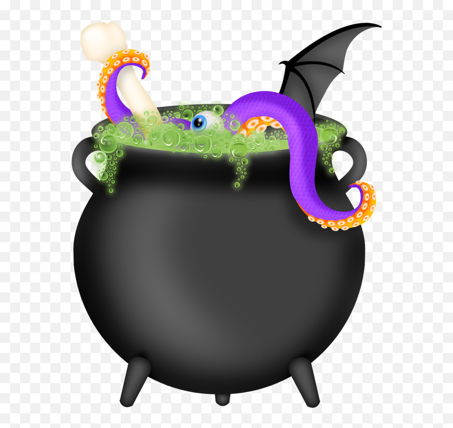 Witches Cauldron Clipart - Witch Cauldron Halloween Clipart Png,Cauldron Png