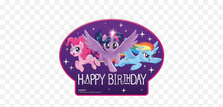 My Little Pony Birthday Candle 1ct - Little Pony Birthday Png,Pony Png