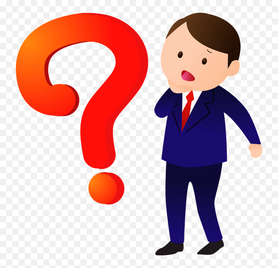 Business Man Question Mark Clipart - Png Download Full Png Man Question Mark,Red Question Mark Icon