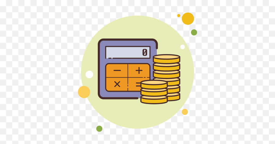 Accounting Icon In Circle Bubbles Style - Accounting Favicon Png,Accountant Icon