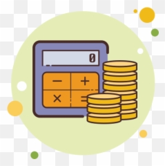 Accounting Icon Circle Bubbles Style - Favicon png