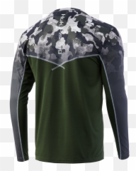 Huk Icon X Refraction Fade Shirt - Storm Gear Long Sleeve png