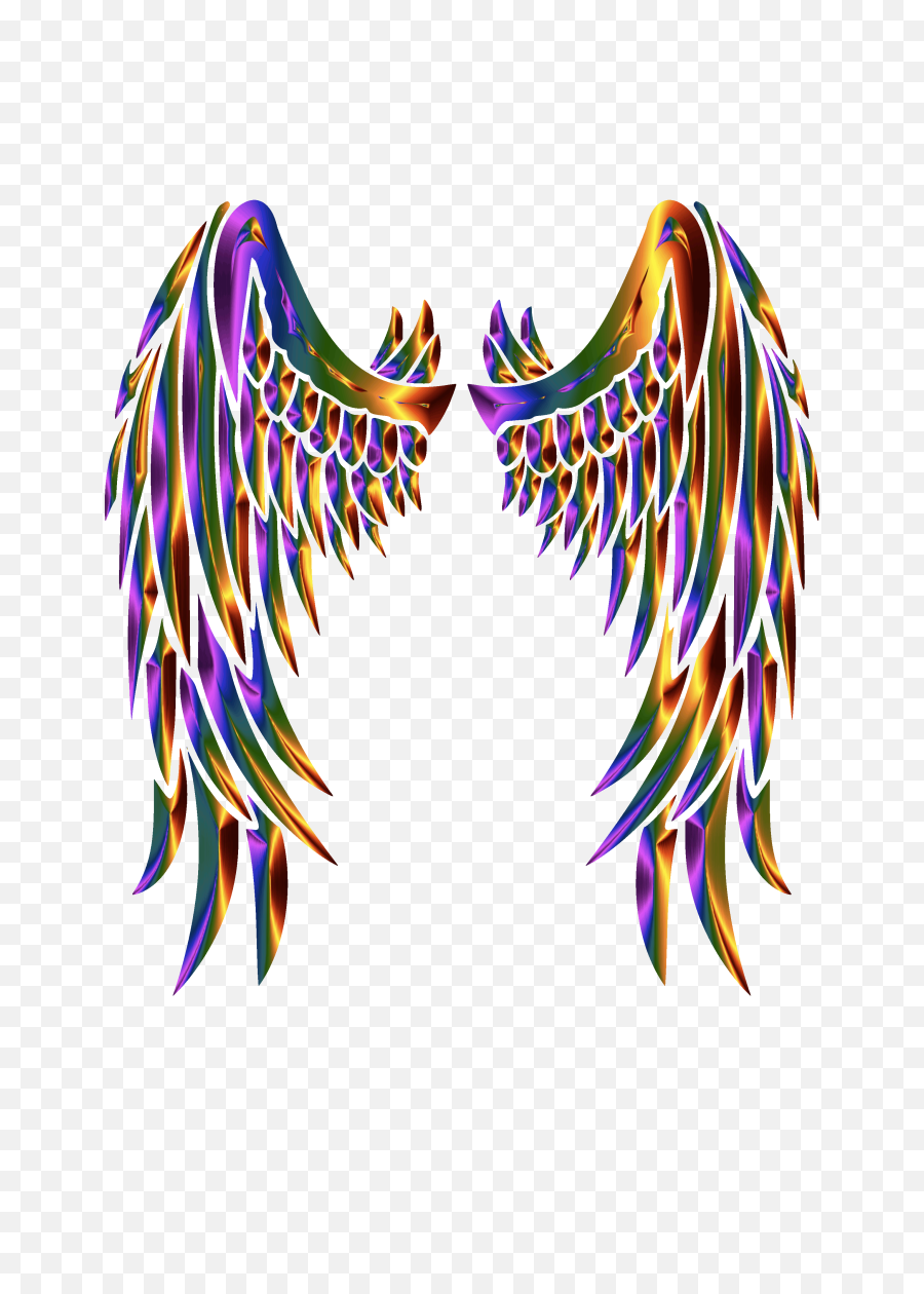 Download Clipart Chromatic Angel Wings Within - Angel Wings Tattoo Png,Angel Wings Transparent Background