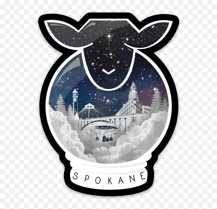 Holiday Edition Spokane Snow Globe Sheep Sticker Png Icon Blackberry