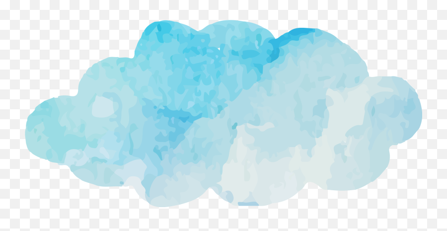Clouds Sky Watercolor Vector Font - Illustration Png,Cloudy Sky Png