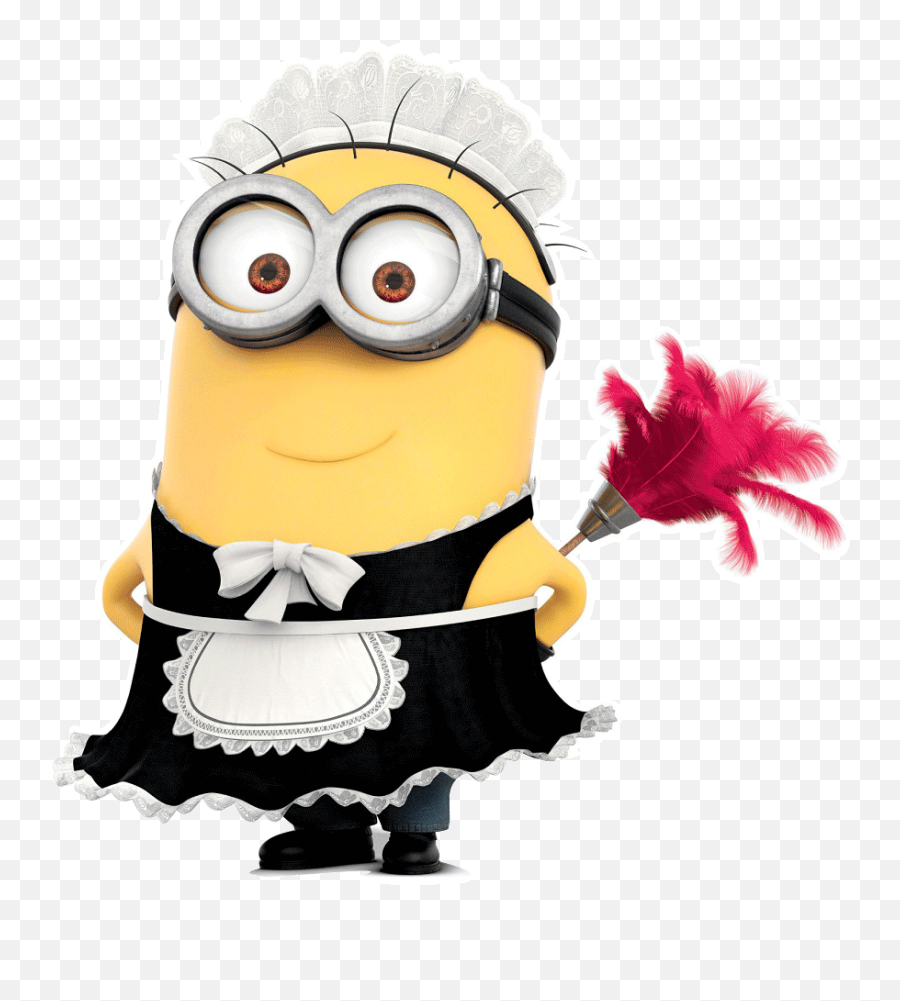 Minion Phil Character Fictional Cartoon - Minion In Maid Outfit Png,Minions Transparent Background