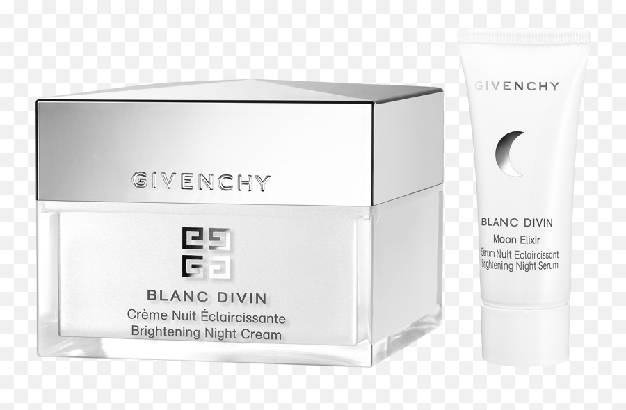 Blanc Divin U2022 Night Cream And Moon Elixir Brightening - Cosmetics Png,Lightening Png