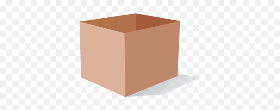 3d Cardboard Box - Caja Png Transparente,Rectangle Box Png