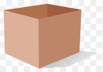 3d Cardboard Box - Caja Png Transparente