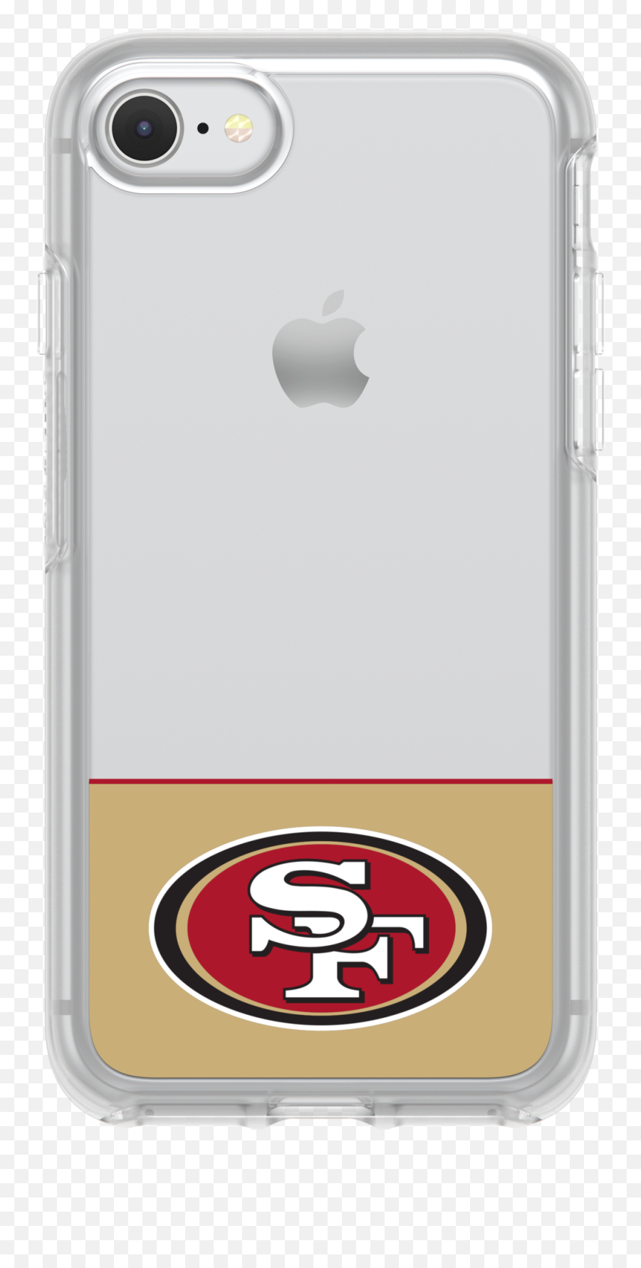Otterbox Clear Symmetry Series Phone Case With San Francisco 49ers Logo - San Francisco 49ers Png,49ers Logo Png