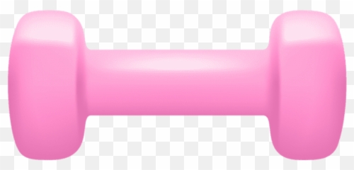 Pink Dumbbell Png Picture - Cartoon Dumbbells Transparent Background