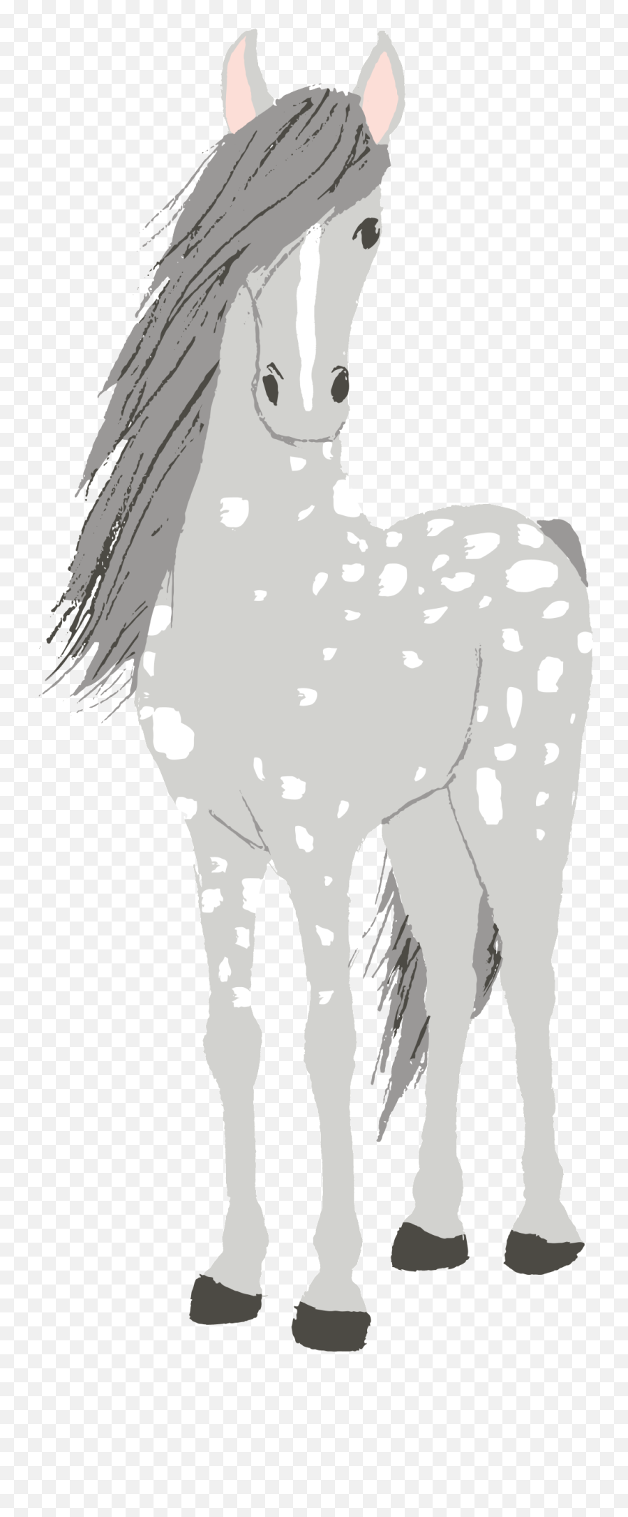 Hand - White Painting Horse Png,Cartoon Horse Png