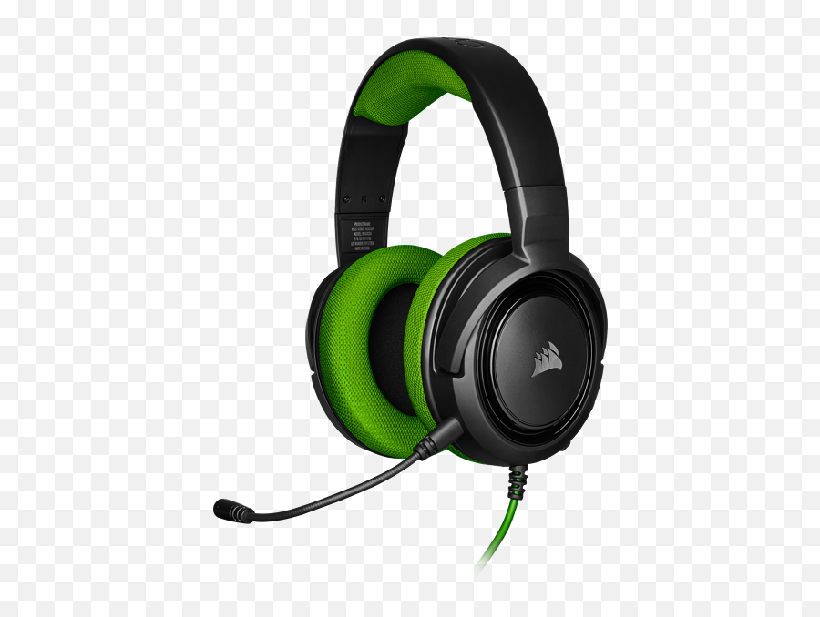 Gaming Headsets - Corsair Hs35 Stereo Gaming Headset Green Png,Headsets Png