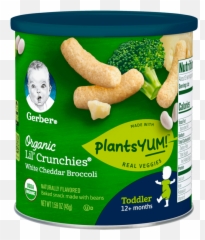 Organic Lilu0027 Crunchies Gerber - Gerber Organic Lil Crunchies Png,Brocolli Png