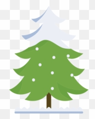 Christmas Tree Snowy Curled Branch Icon - Christmas Tree Png,Snowy Tree Png