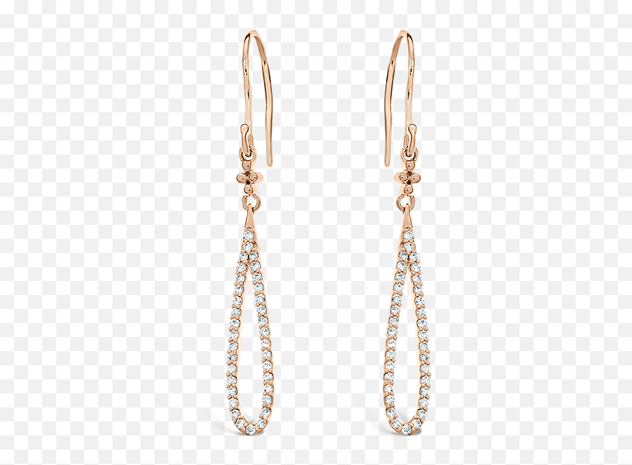 Rose Gold Drop Earrings Australian Diamond Company - Earrings Png,Gold Earring Png