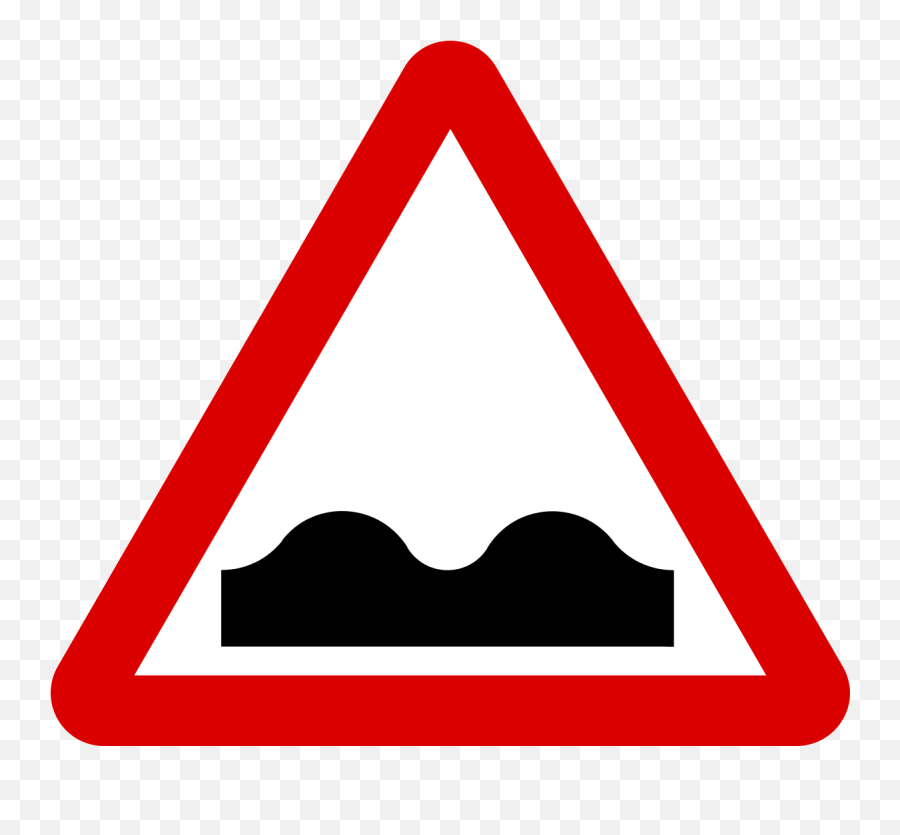 Warning Sign - Road Signs Uneven Road Png,Warning Symbol Png