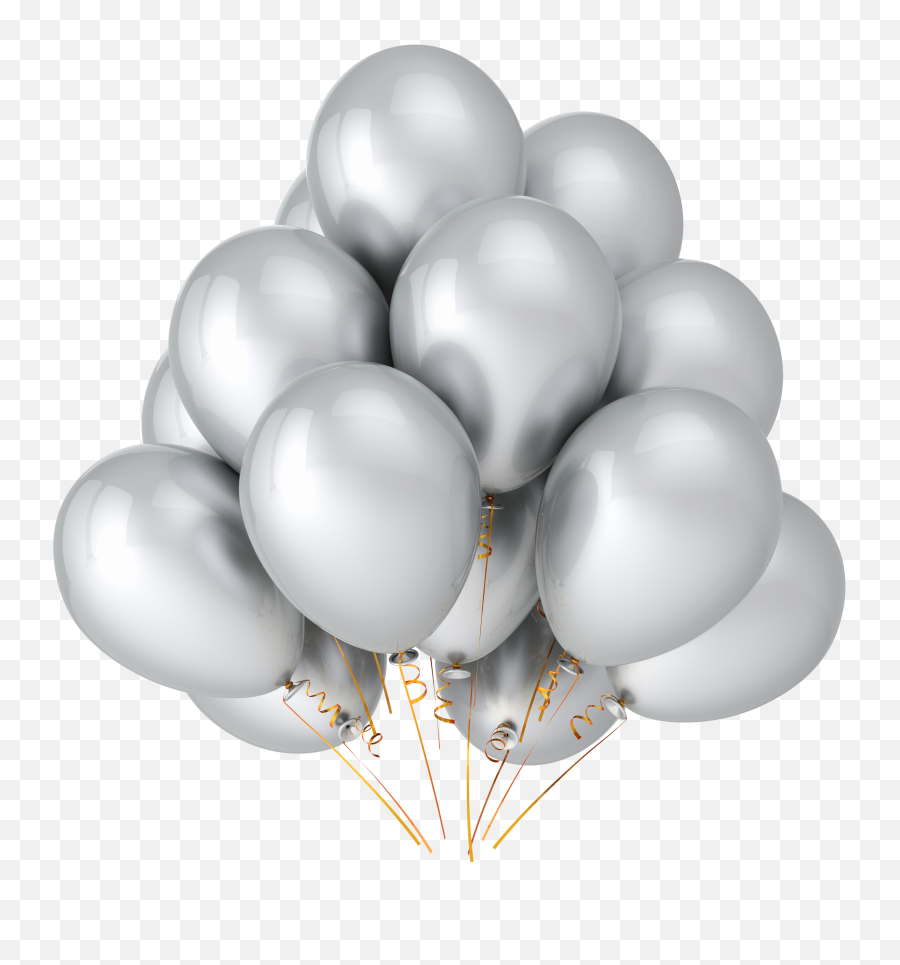 Silver Party Balloons Png Image - Transparent Silver Balloons Png,Up Balloons Png