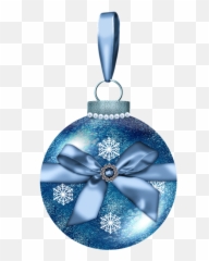 Blue Christmas Ornament Png U0026 Free - And Silver Ornaments Clipart