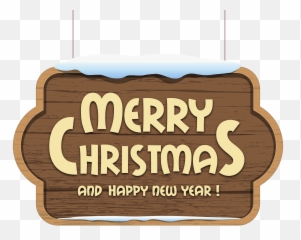 Merry Christmas Wooden Sign Png Clipart - Day