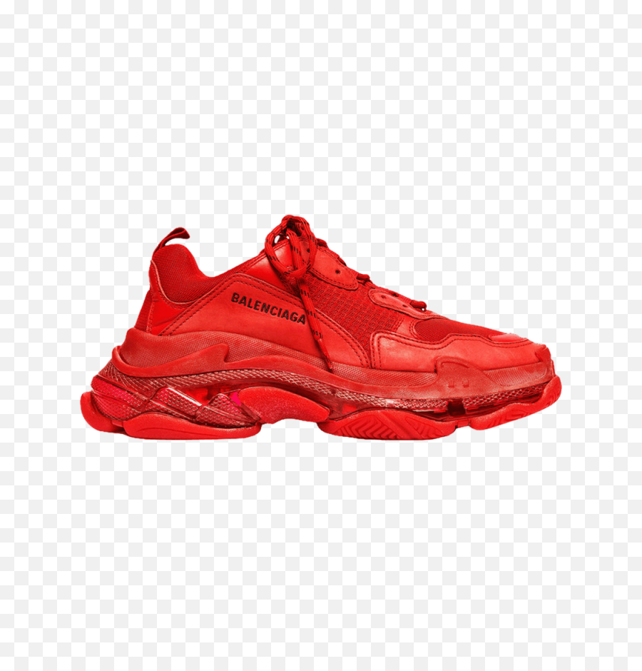 Balenciaga Triple S Trainer U0027all Blacku0027 - Balenciaga Balenciaga Triple S Clear Sole Red Png,Balenciaga Png